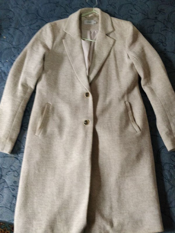 Стильное пальто Only бежево-розовое 4