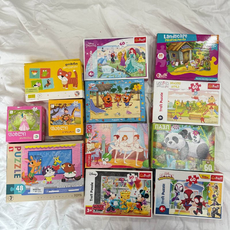 Детские сумочки, наборы для игры, пазлы, конструкторы, пластилин 4