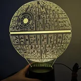 3D ლამპა სიკვდილის ვარსკვლავი Star Wars 6