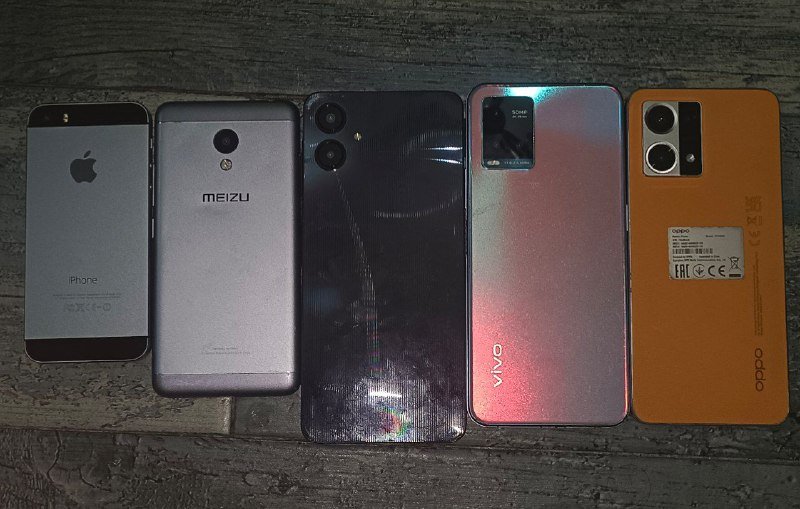 Айфон 5s, Meizu, Самсунг, Vivo y33s, Oppo reno