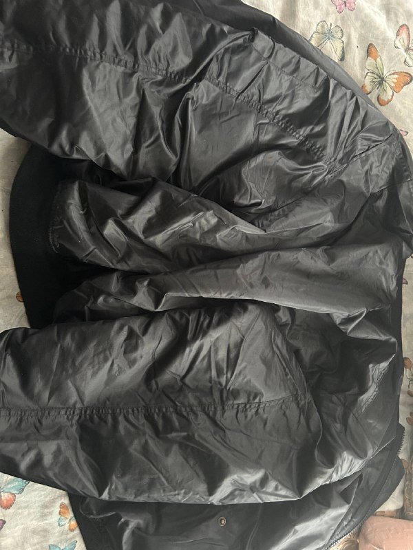 Зимний мужской бомбер черный новый теплый 4