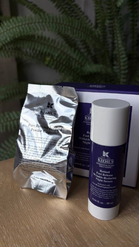 Kiehl’s Retinol Night Serum, Ferulic Brew Facial Essence 2