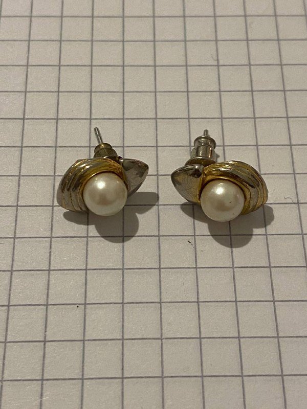 Винтажные клипсы и серьги No name, Morella с жемчугом 3