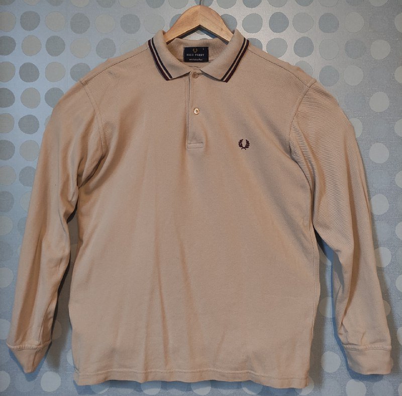 Поло с длинным рукавом Fred Perry мужское размер S