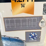 Каркасный бассейн, фильтры, тент 3