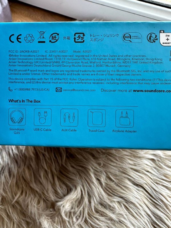 беспроводные наушники Ancer Soundcore Q35 Blue 5