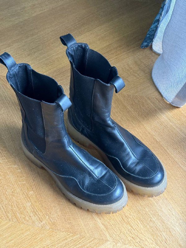 Ботинки из натуральной кожи ASOS 4