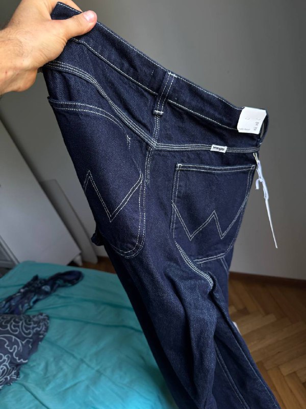 Джинсы Wrangler оригинальные тёмно-синие размер 32/32 2