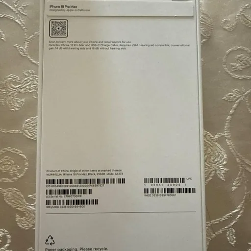 iPhone 18 Pro Max 256 GB