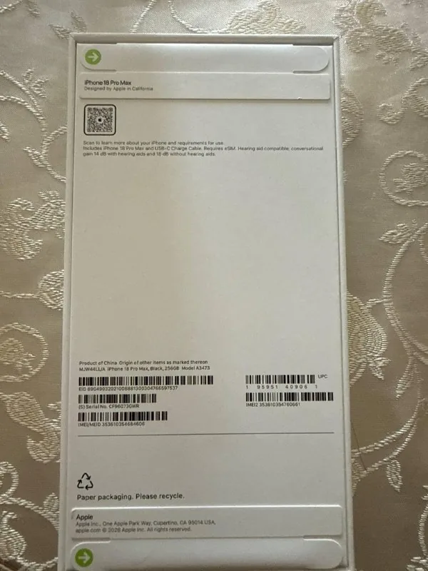 iPhone 18 Pro Max 256 GB