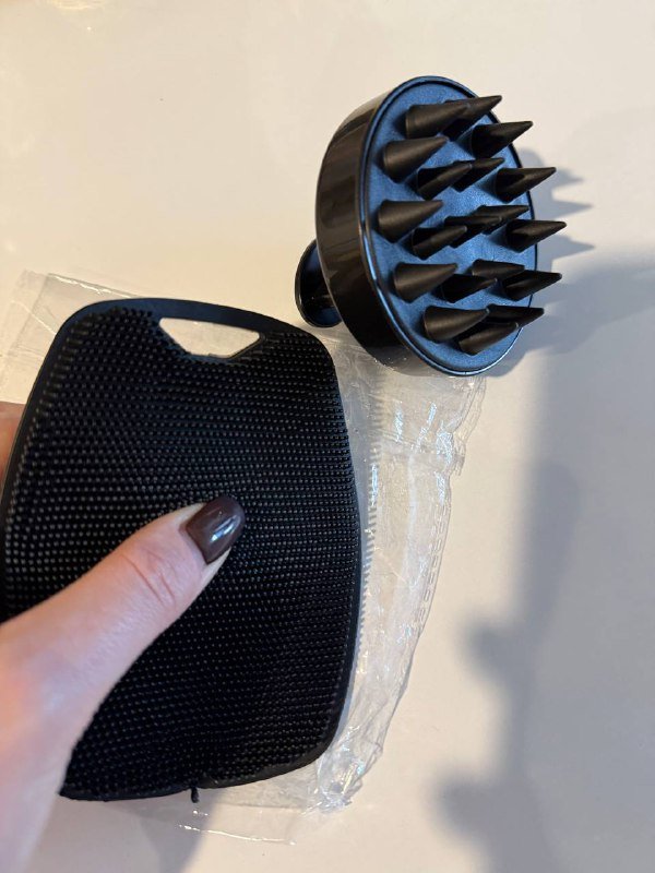 Массажная мочалка и массажер для кожи головы