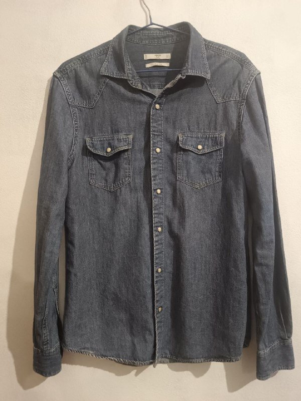 Рубашка джинсовая MNG, Рубашка хаки, размер S