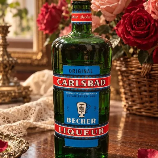Вінтажна пляшка Carlsbad Becher Liqueur