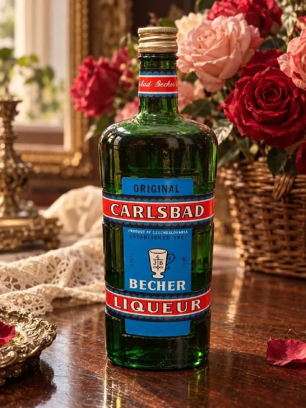 Вінтажна пляшка Carlsbad Becher Liqueur