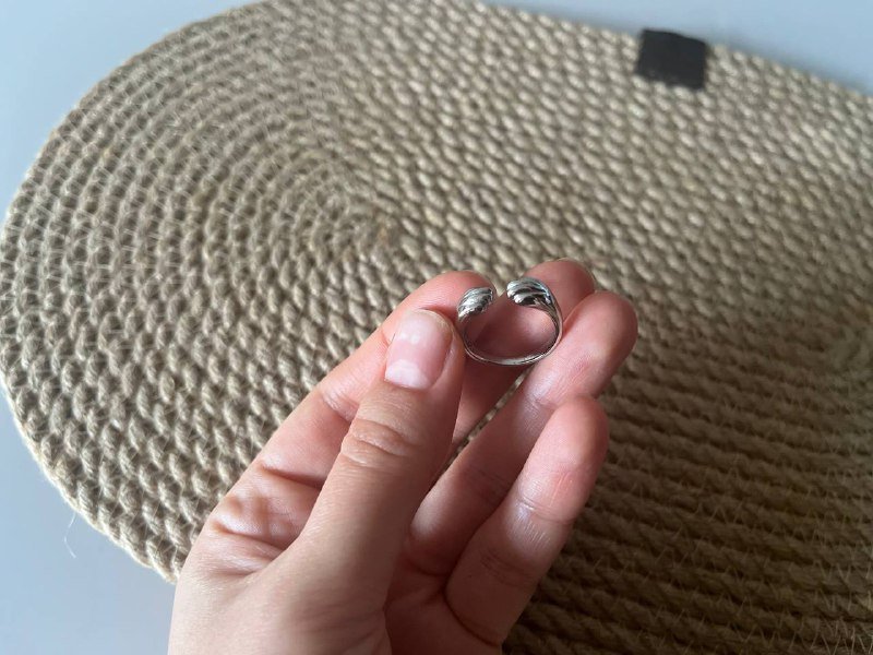 Кольцо с отпечатками лапок, размер 16.5 2