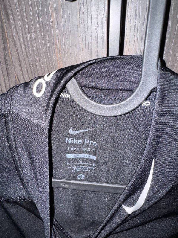 Чёрный лонгслив Nike Pro мужской 2