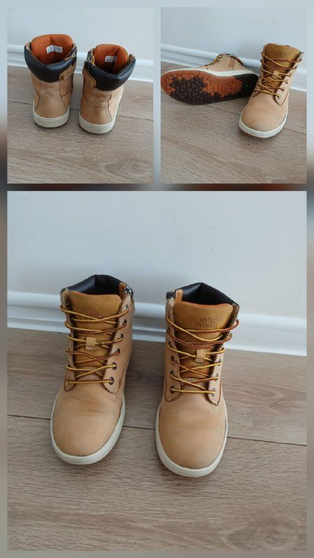 Ботинки Timberland натуральный нубук размер 33