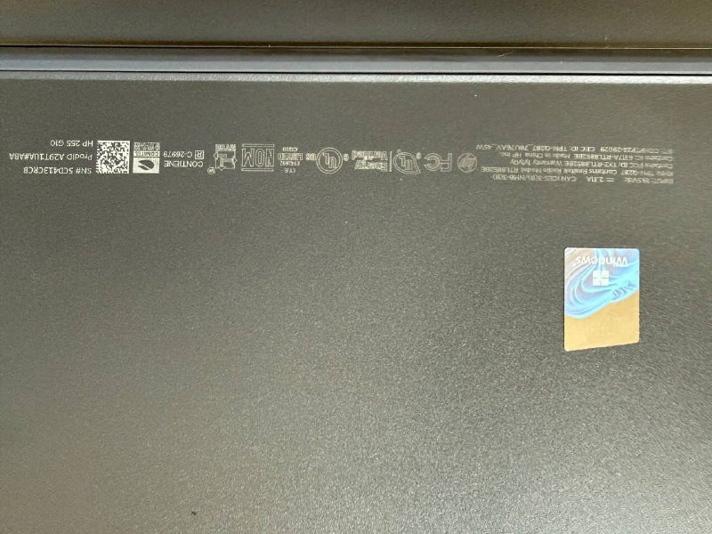 Ноутбук HP 255 G10 AMD Ryzen 5 16GB Windows 11 Bluetooth мышь 8