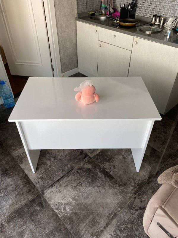 широкий белый компьютерный стол 5