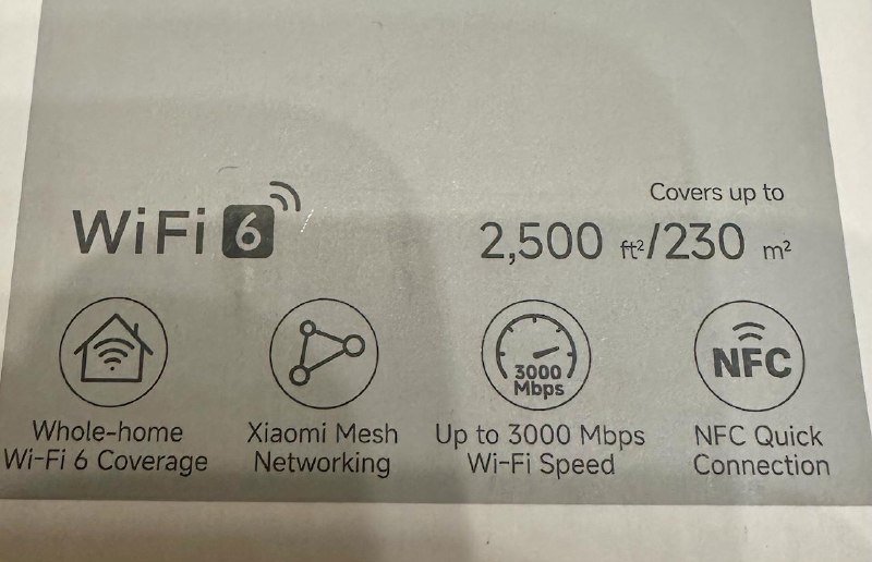 Xiaomi Mesh System AX3000 Wi-Fi 6 роутер 4