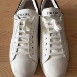 Prada white leather sneakers 2