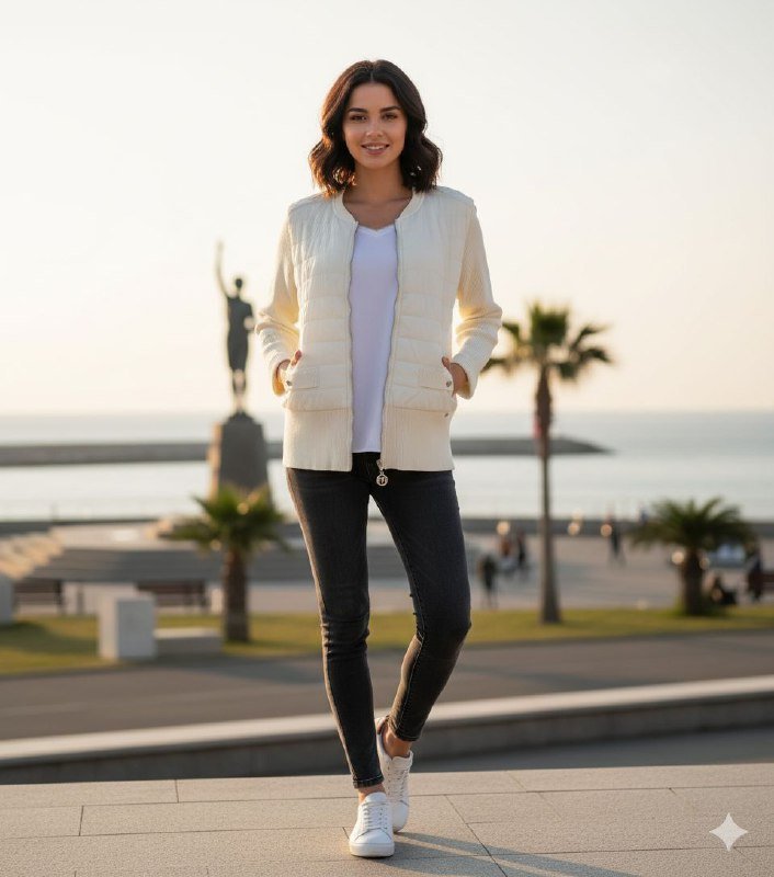 Бомбер Monnari XL женский белый