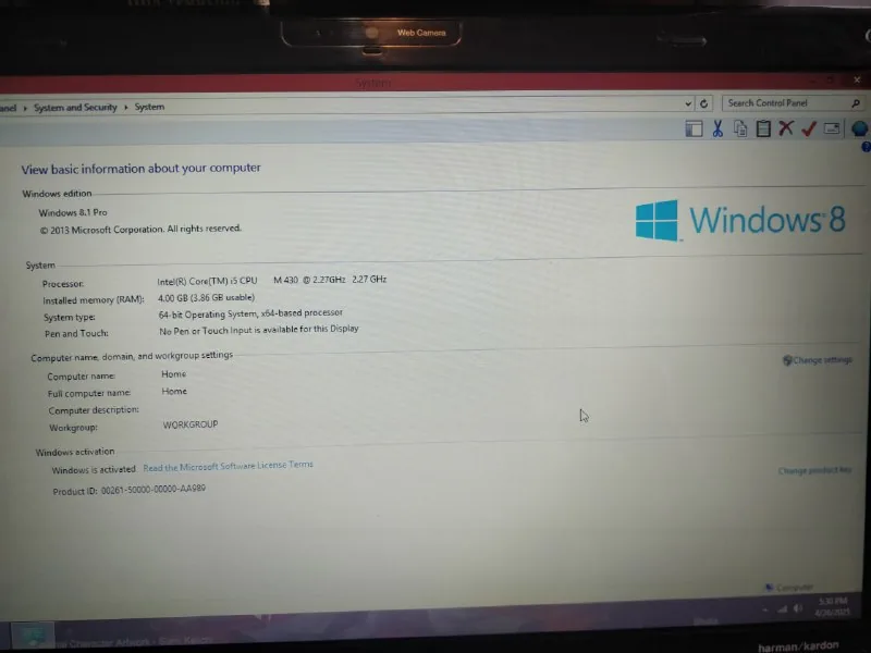Ноутбук TOSHIBA 1