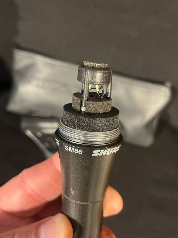 Конденсаторные микрофоны Shure SM86, Sennheiser е865 4