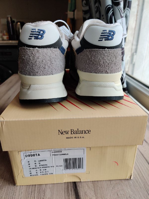 Кроссовки New Balance 998 Teddy Santis Grey Day, размер 9 US 5