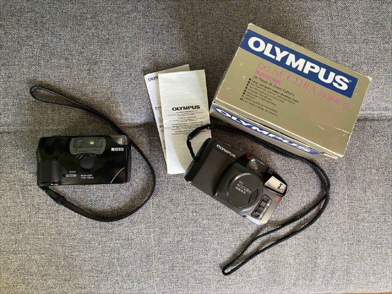 Ricoh FF-9D, Olympus Accura Zoom XB70 пленочные фотоаппараты