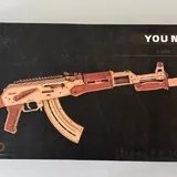 3Д деревянный конструктор AK-47 1
