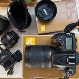 Nikon D7100 с тремя объективами и аксессуарами 1