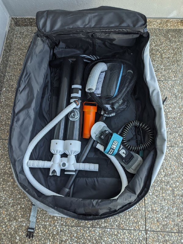 Рюкзак для SUP-board, весло, ремкоплект, leash, насосы 9