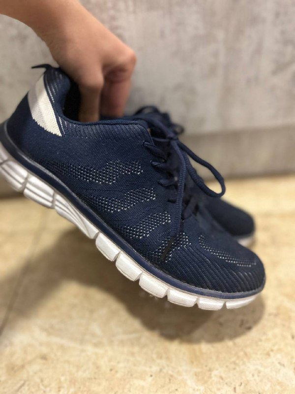 Кроссовки новые и мужские синие, спортивные 4