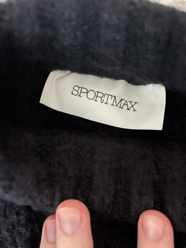 Черный свитер из альпаки Sportmax, Джинсовая юбка Paloma Wool 6