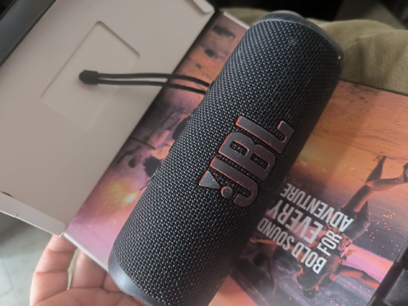картина, куртка Alpha Industries, колонка JBL Flip 6, сумка на багажник, часы Timex 5