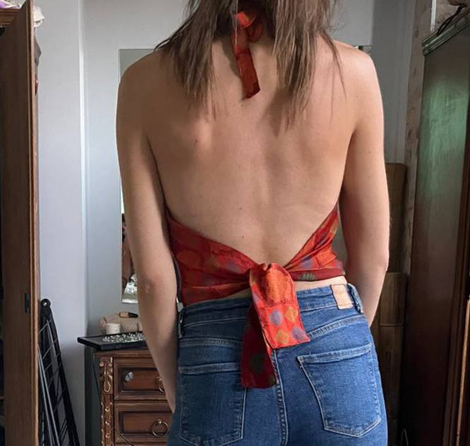 boho top size S M 2