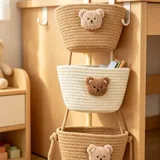 Корзинки для хранения, корзиночки на веревке 5