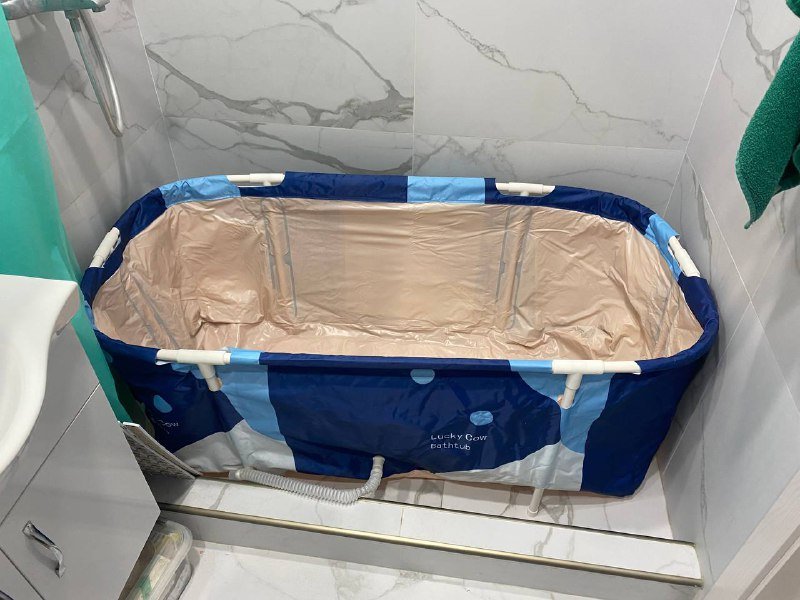 Складная ванна глубокая 115 см длина