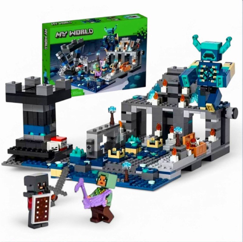 Lego Minecraft наборы The deep dark battle, Armory, Axolotl house, Mushroom house, Pumpkin farm, Santa’s Sleigh