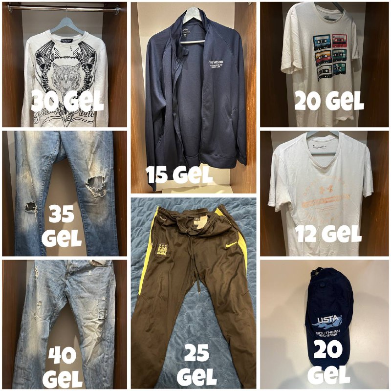 Верхняя одежда, брюки, джинсы, футболки, обувь, аксессуары 2