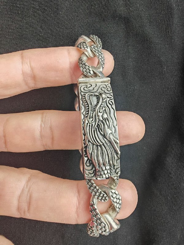 Серебряный браслет 8