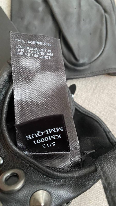 Кожаные перчатки Karl Lagerfeld размер M/L 3