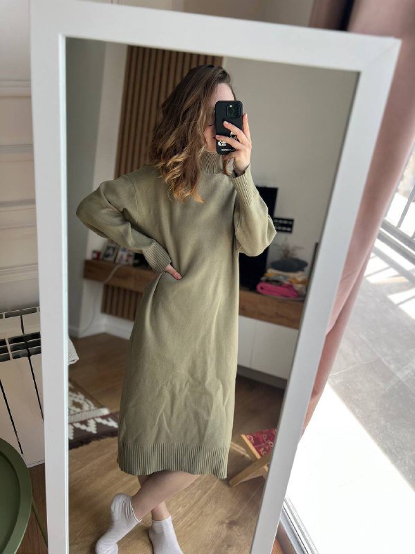 Вязаное платье Sela размер S оверсайз