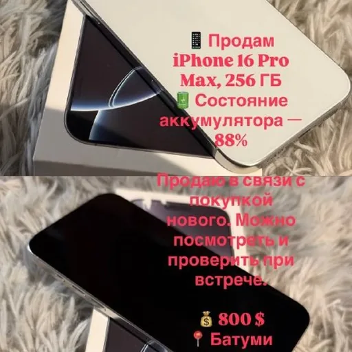 iPhone 16 Pro Max, 256 გბ