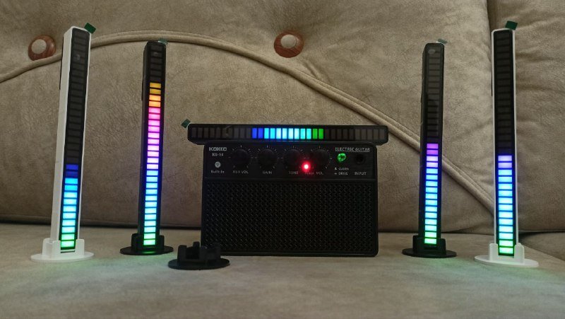 Набор RGB панелей с датчиком звука на аккумуляторах 3