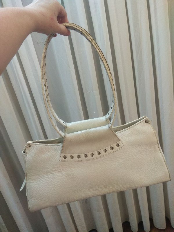 Женская белая сумка из свиной кожи Giorgio 4