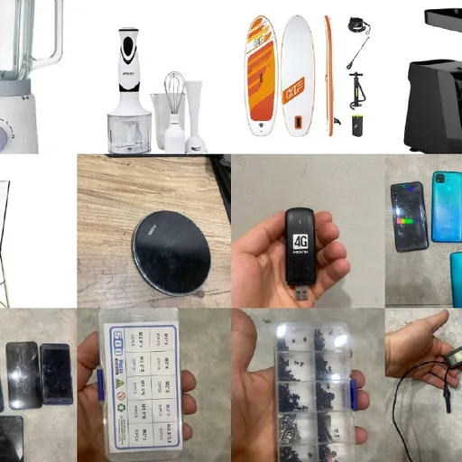 Шторы, газовая плитка, швабра, микроволновка и другие товары