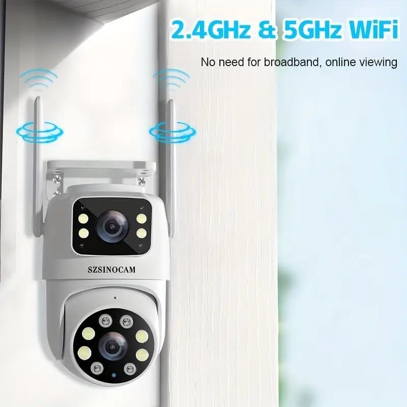 Wi-Fi камера безопасности с двойным объективом 4