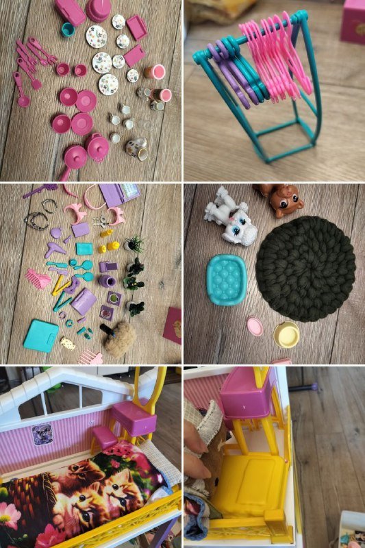 Кукольный домик с мебелью, куклой и одеждой 4